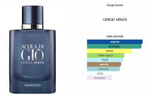 Acqua di Giò Profondo Inspired Perfume Oil for Men - Aromatic Fougere Fragrance