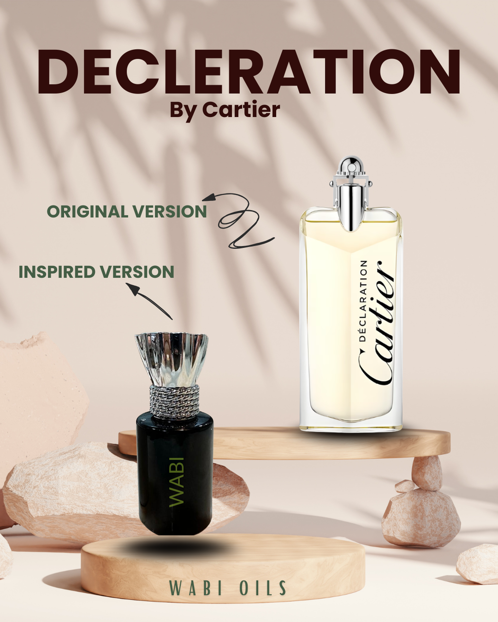 Declaration by Cartier Inspired Perfume Oil for Men | Woody Floral Musk Fragrance