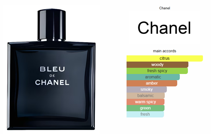 Bleu de Chanel Inspired Perfume Oil - Men's Woody Aromatic Fragrance