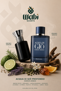 Acqua di Giò Profondo Inspired Perfume Oil for Men - Aromatic Fougere Fragrance