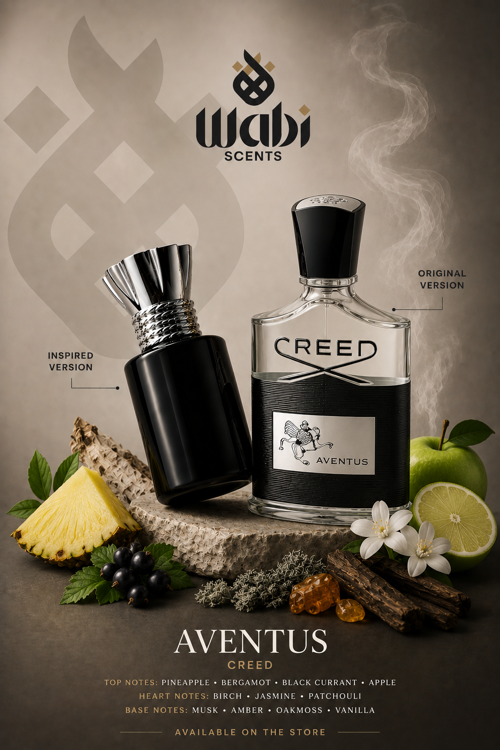 Aventus Inspired Perfume Oil for Men - Chypre Fruity Fragrance 12g
