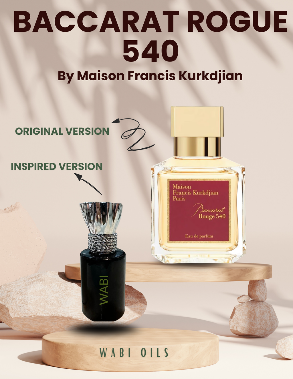 Baccarat Rouge 540 Inspired Perfume Oil - Oriental Floral Fragrance for Women & Men