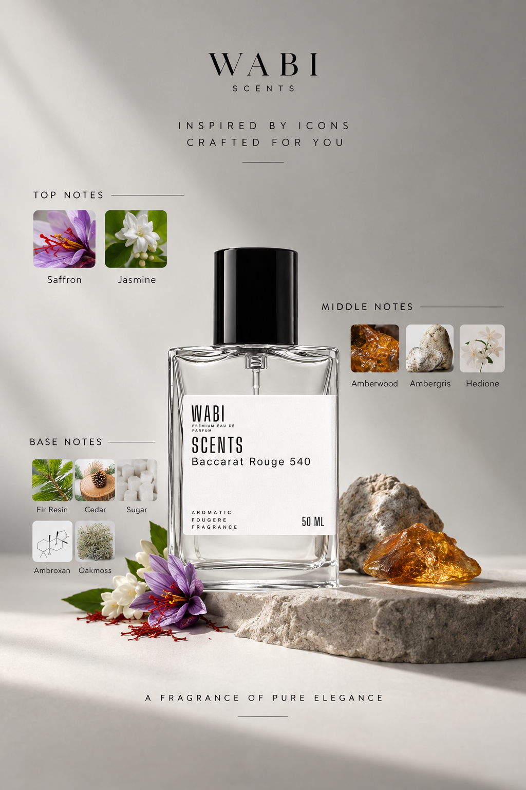 Baccarat Rouge 540 – inspired Premium Perfume Oil