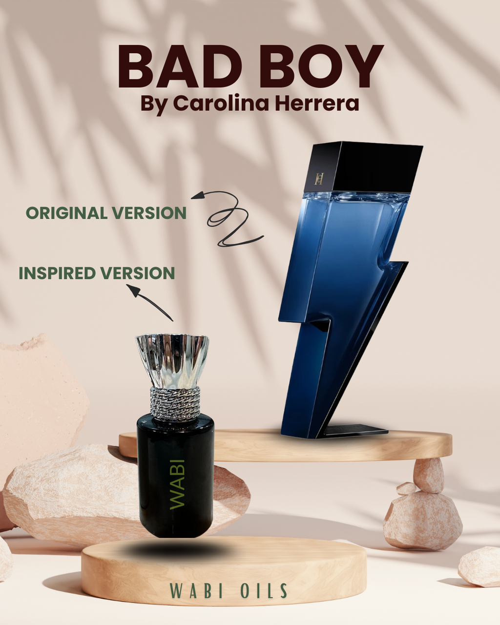 Bad Boy Cobalt Parfum Electrique Inspired Perfume Oil - Men's Woody Aromatic Fragrance 12g