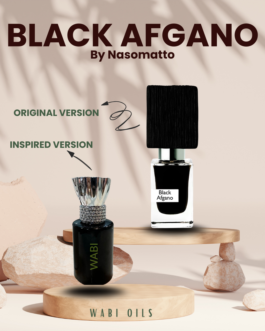 Black Afgano Inspired Perfume Oil – Woody Oud Cannabis Tobacco Fragrance for Men & Women