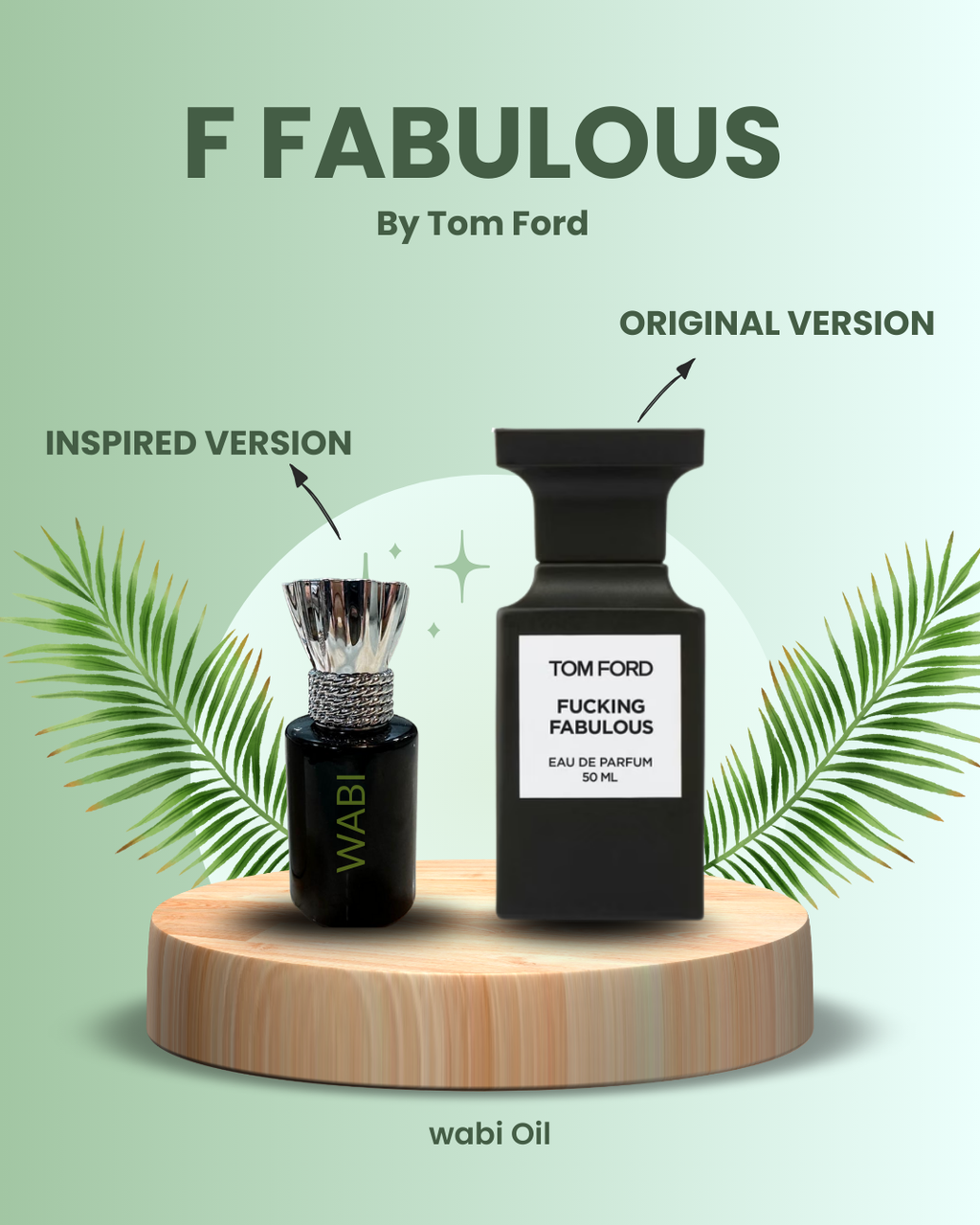 F Fabulous By Tom Ford Inspired Perfume Oil - Luxury Leather Fragrance for Men & Women