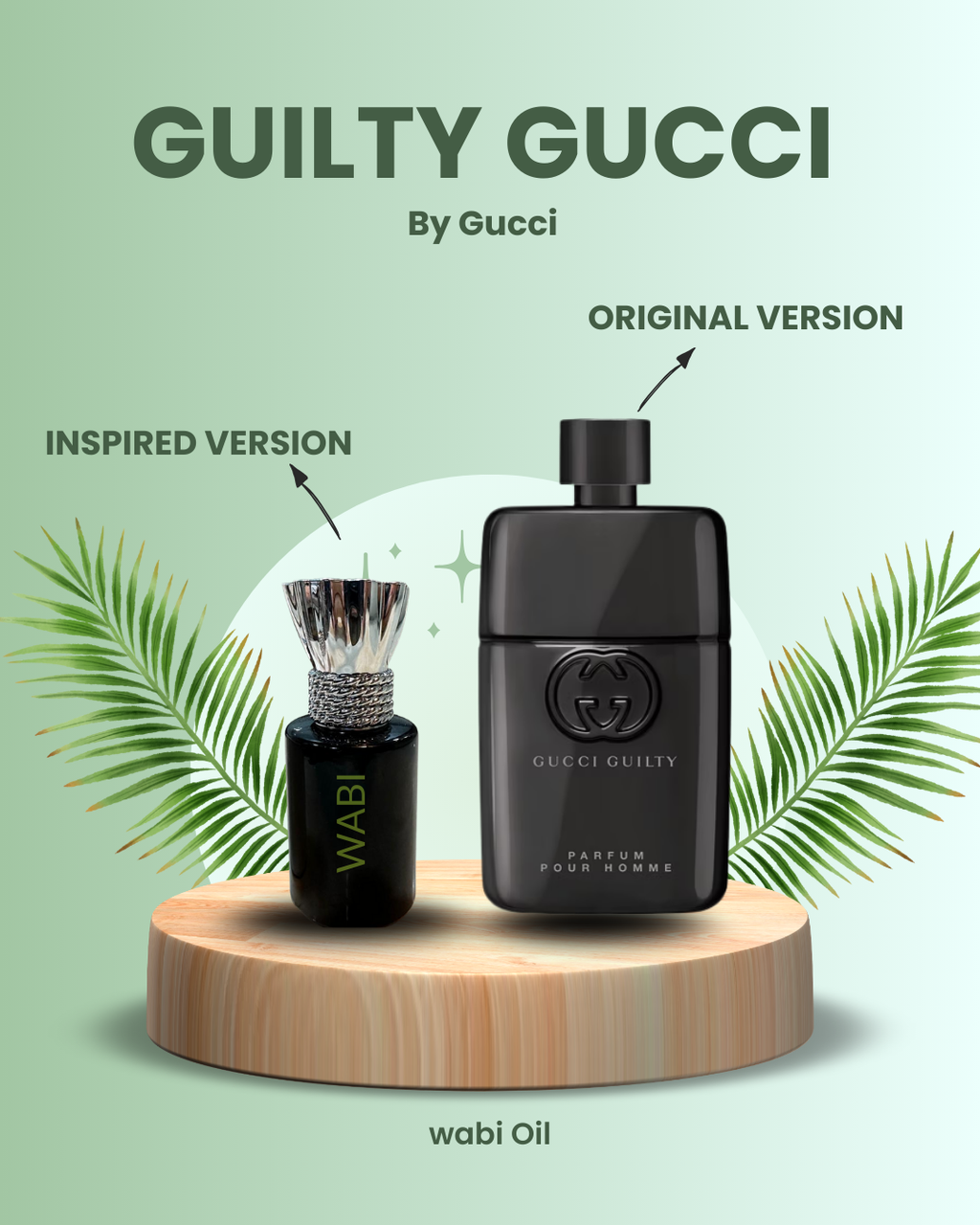 Guilty By Gucci Pour Homme Inspired Perfume Oil - Woody Spicy Fragrance for Men