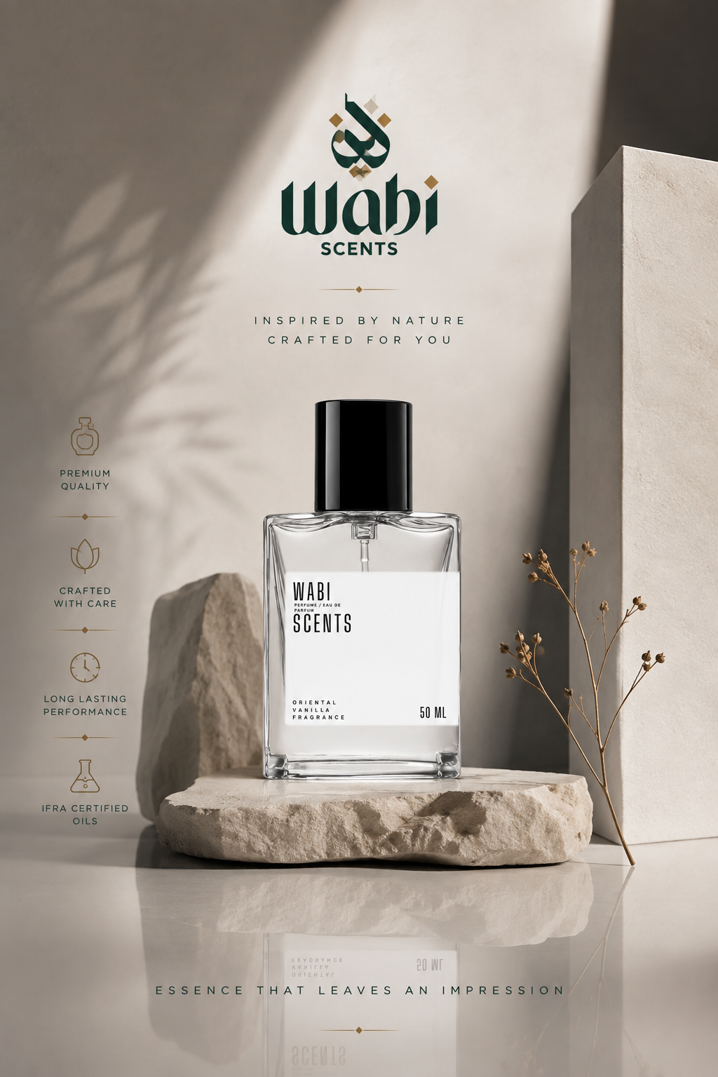 Oriental Vanilla – Premium Long-Lasting Eau De Parfum (50ml)