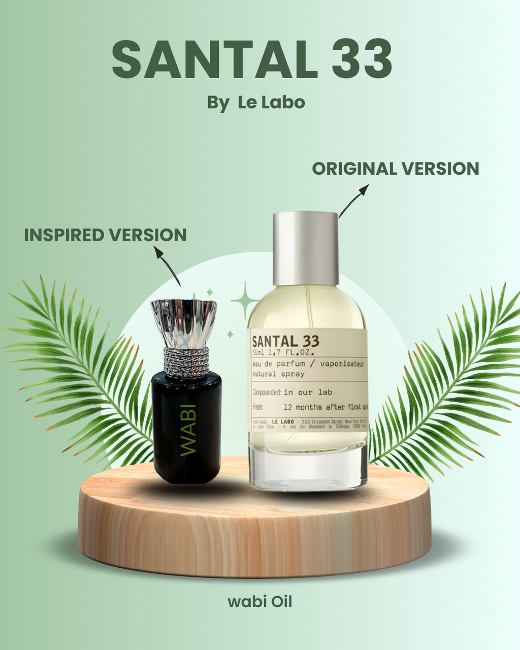 Santal 33 Inspired Perfume Oil - Woody Aromatic Unisex Fragrance by Le Labo