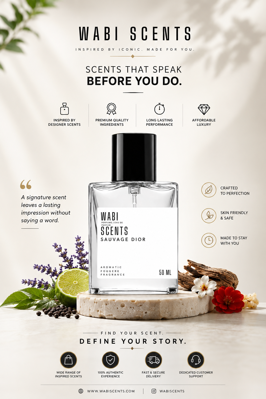 Wabi Scents – Sauvage Dior (Inspired Eau De Parfum) - 50 ML