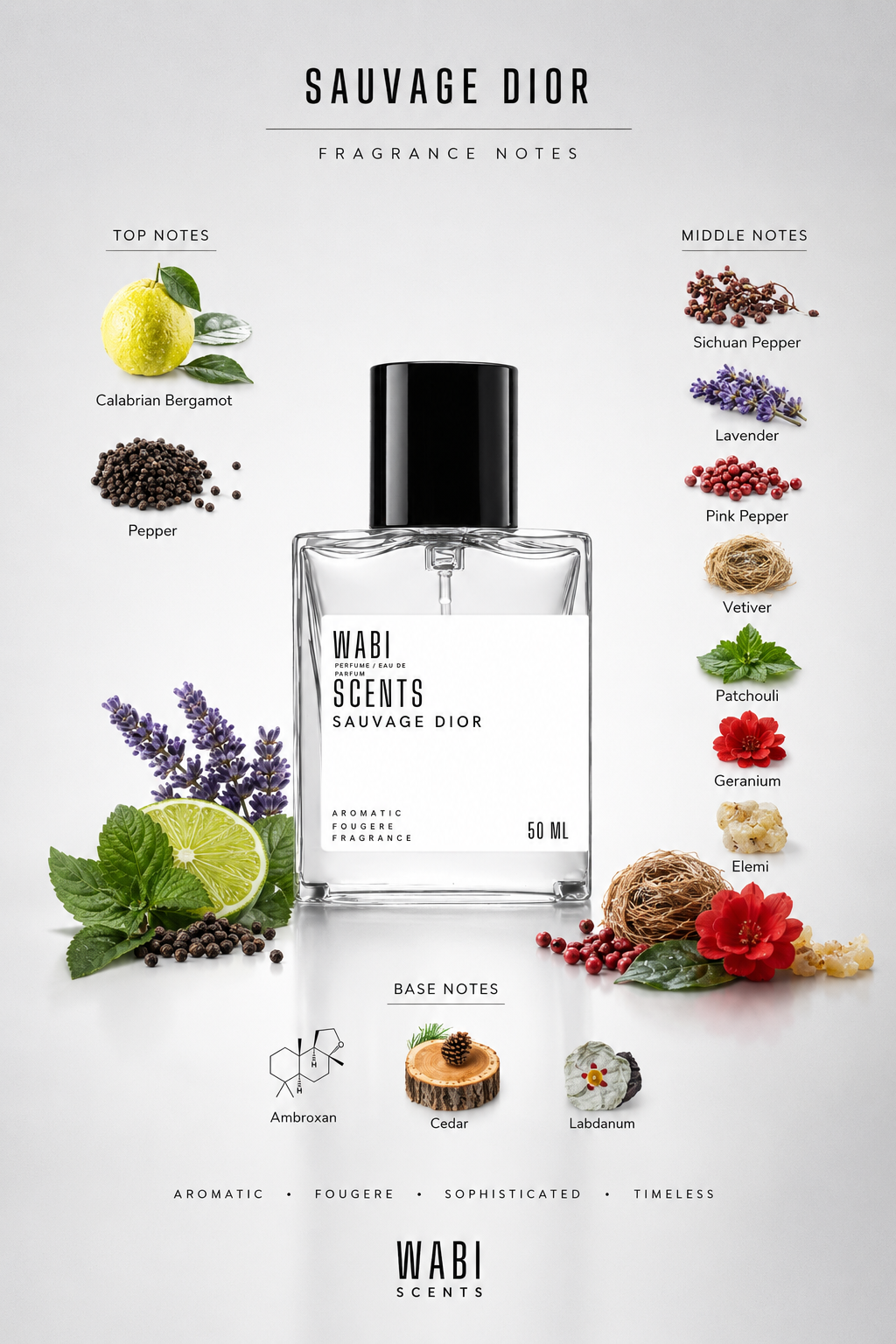 Wabi Scents – Sauvage Dior (Inspired Eau De Parfum) - 50 ML