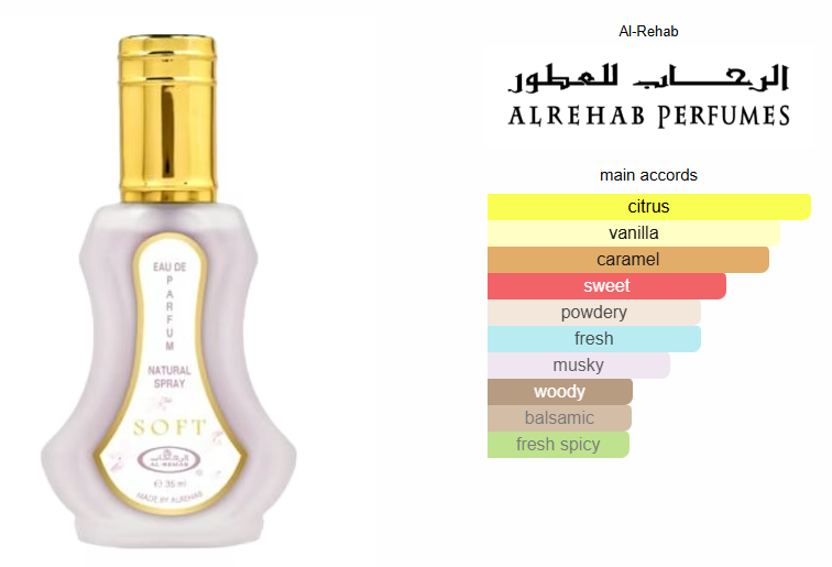Soft by ALREHAB - Unisex Perfume Oil for Women & Men | Long-Lasting Fragrance