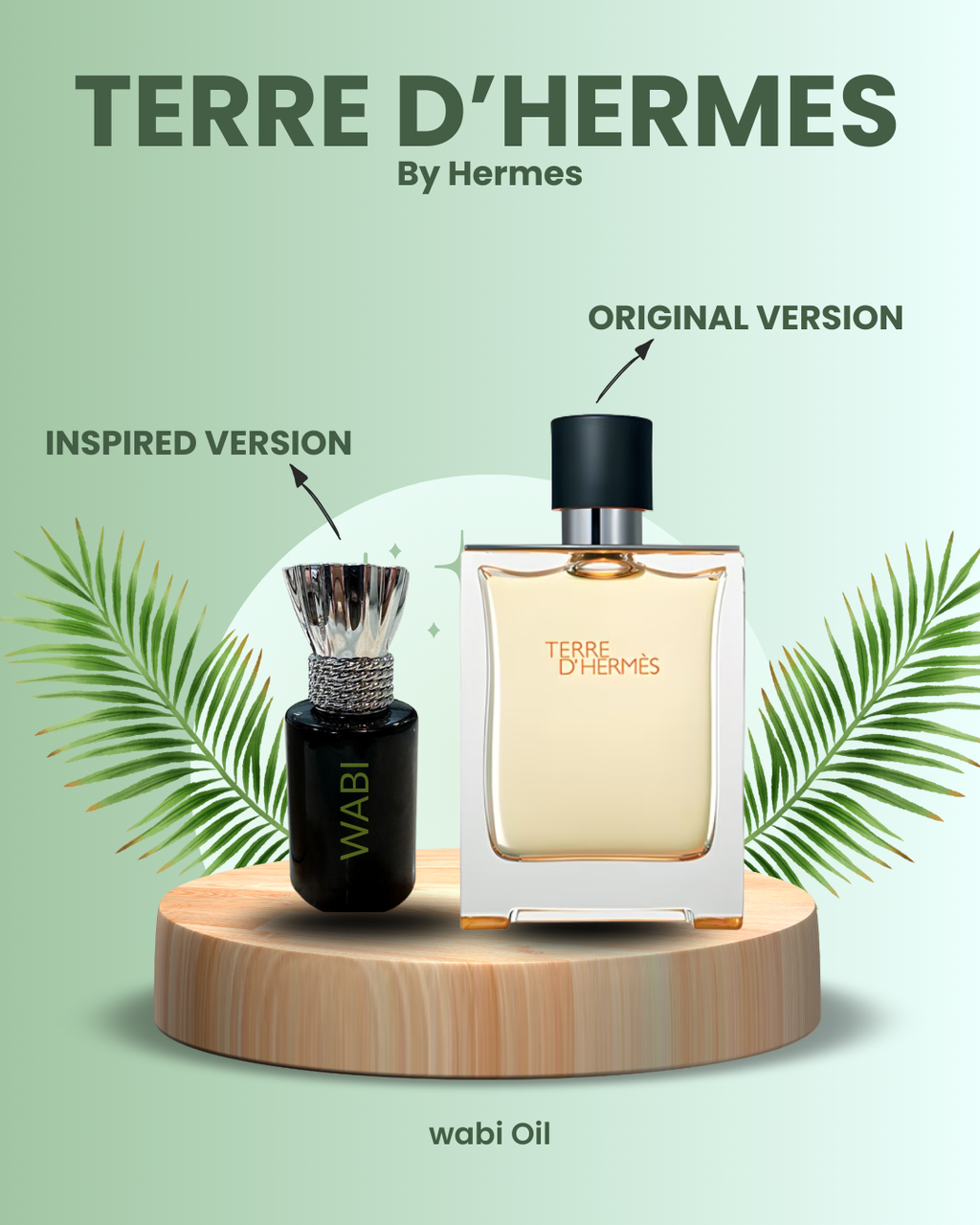 Terre d'Hermès Inspired Perfume Oil - Woody Spicy Men's Fragrance