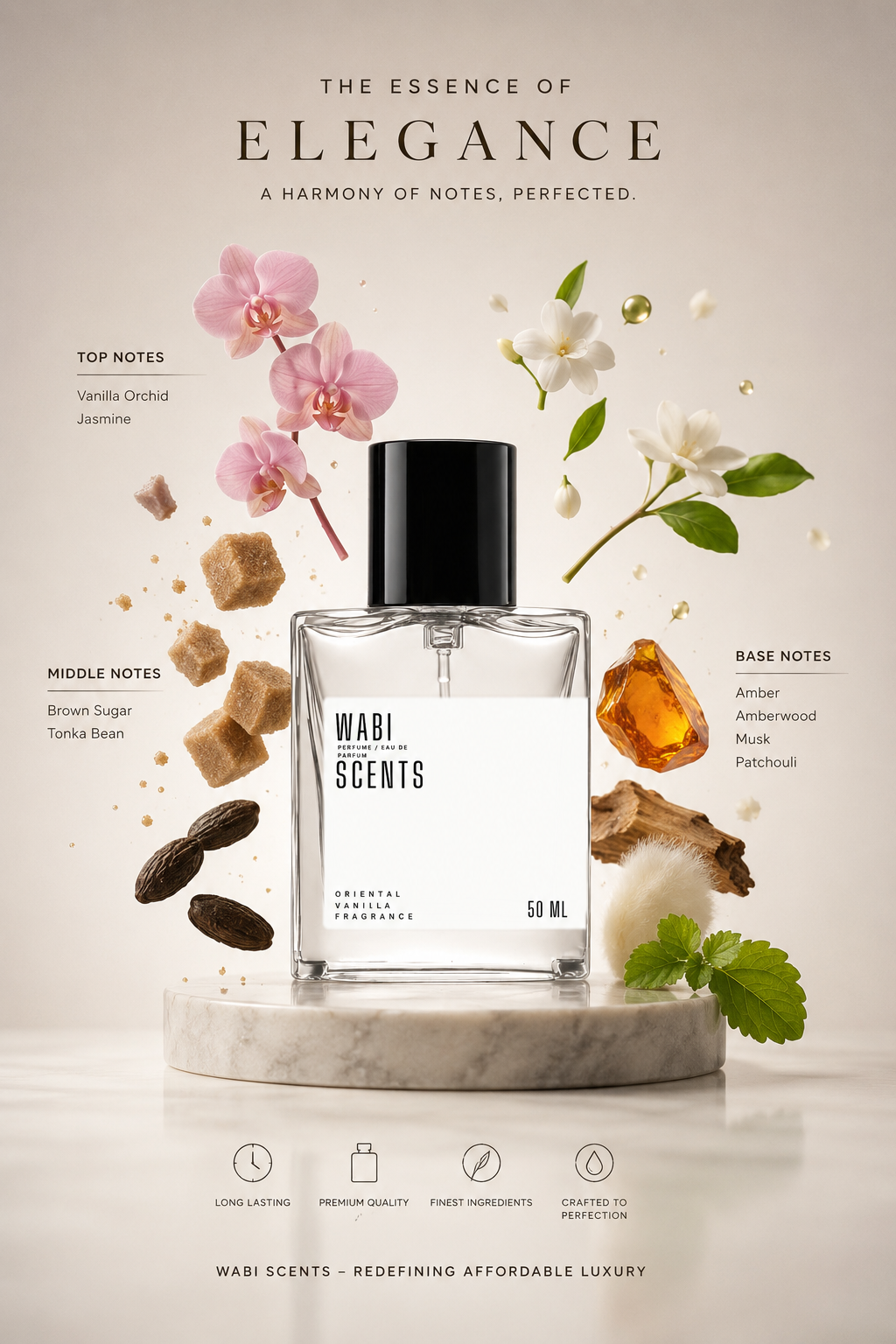 Oriental Vanilla – Premium Long-Lasting Eau De Parfum (50ml)